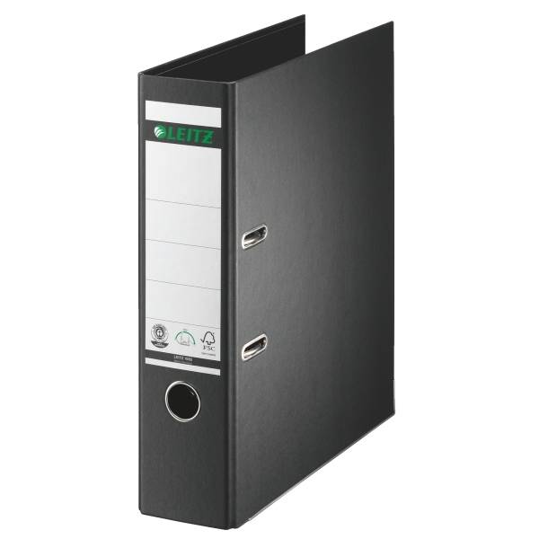 Ordner Pappe A4 180 Grad 80mm schwarz