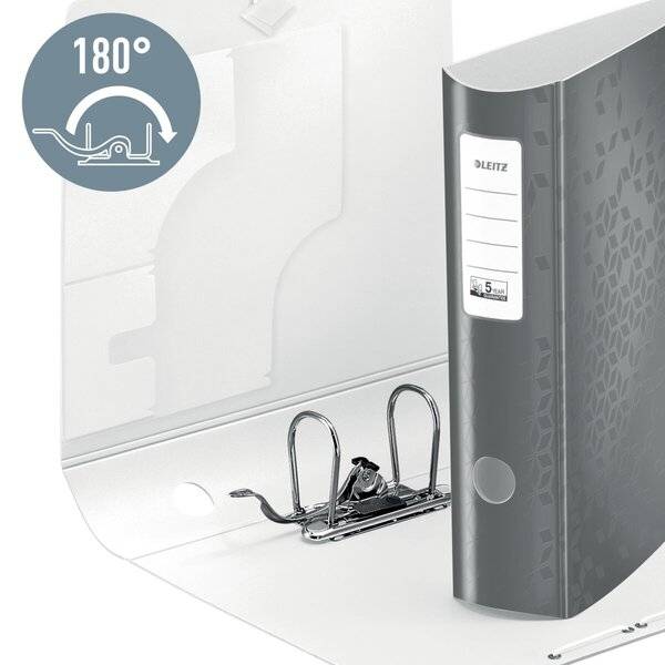 Esselte Leitz 180° Active WOW - Aktenordner - Rückenbreite: 82 mm - für A4 (210 x 297 mm)
