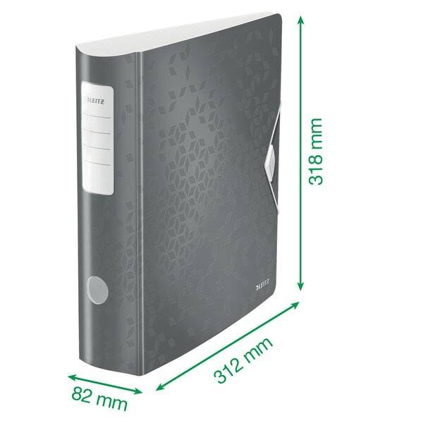 Esselte Leitz 180° Active WOW - Aktenordner - Rückenbreite: 82 mm - für A4 (210 x 297 mm)