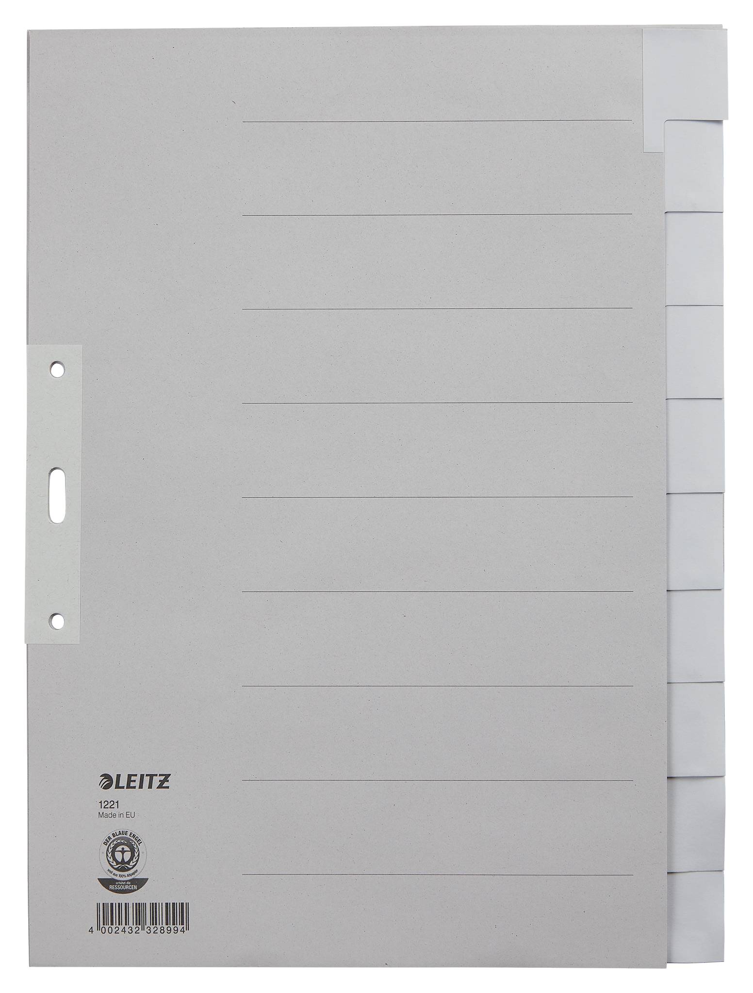 Papierregister Blanko