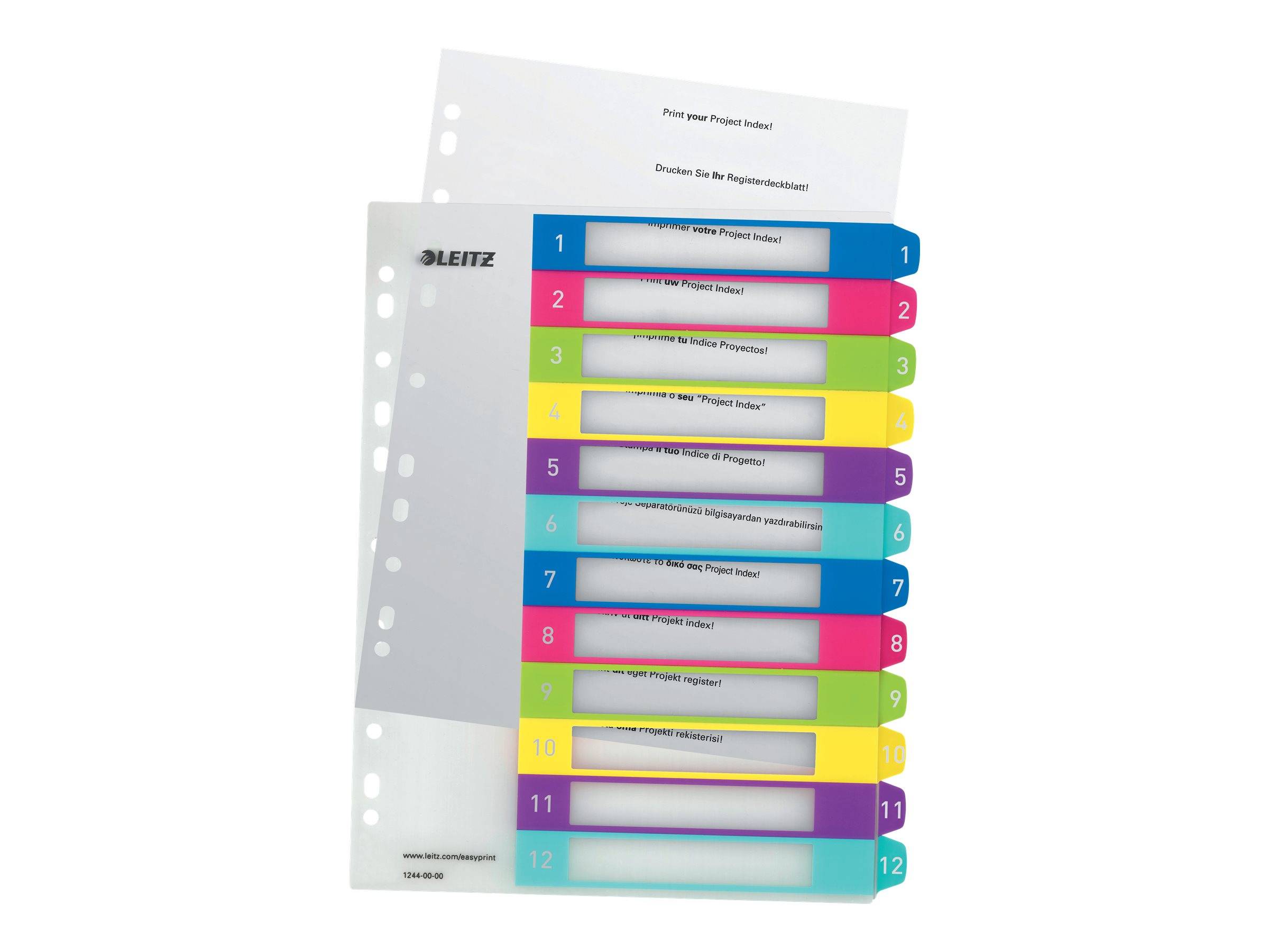 ESSELTE LEITZ - Leitz WOW - Trennelement - vorgedruckt: 1-12