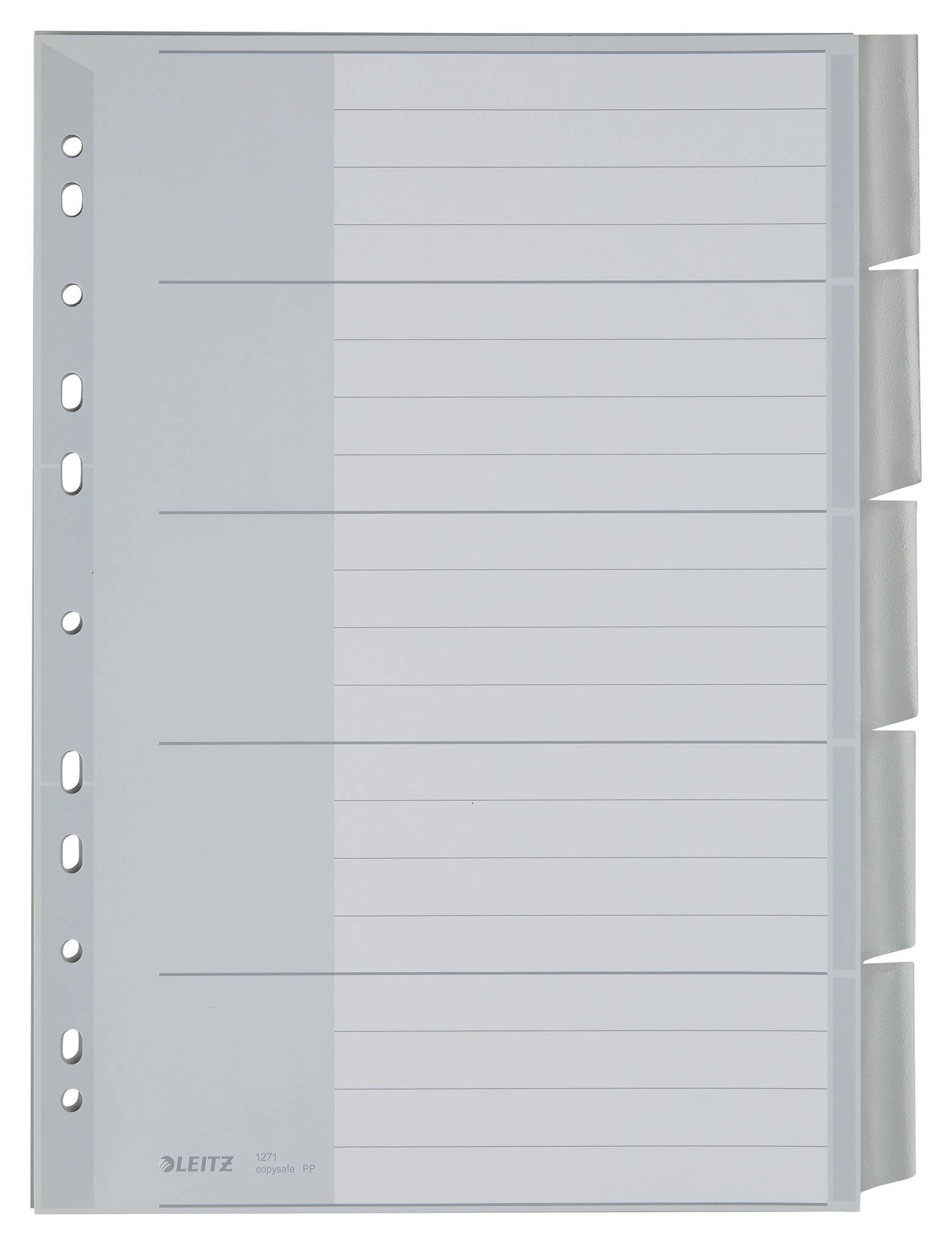 Plastikregister Blanko