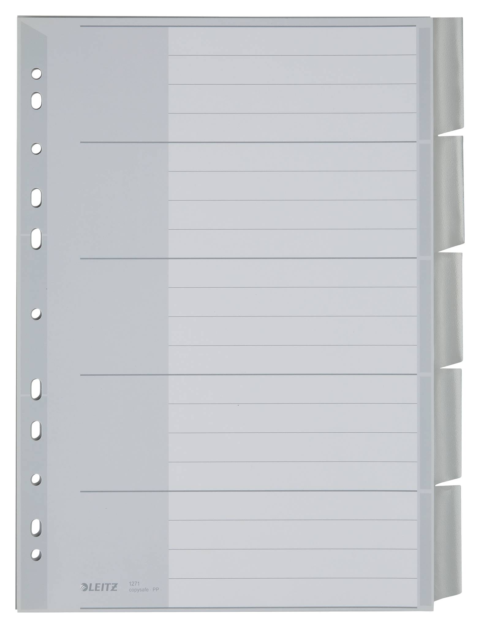 Plastikregister Blanko