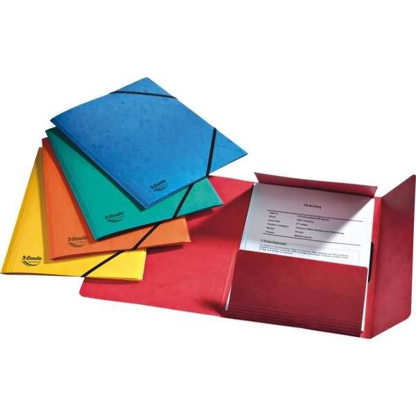 Eckspanner Rainbox A4 390g/qm für 200 Blatt farbig sortiert VE=5 Stück