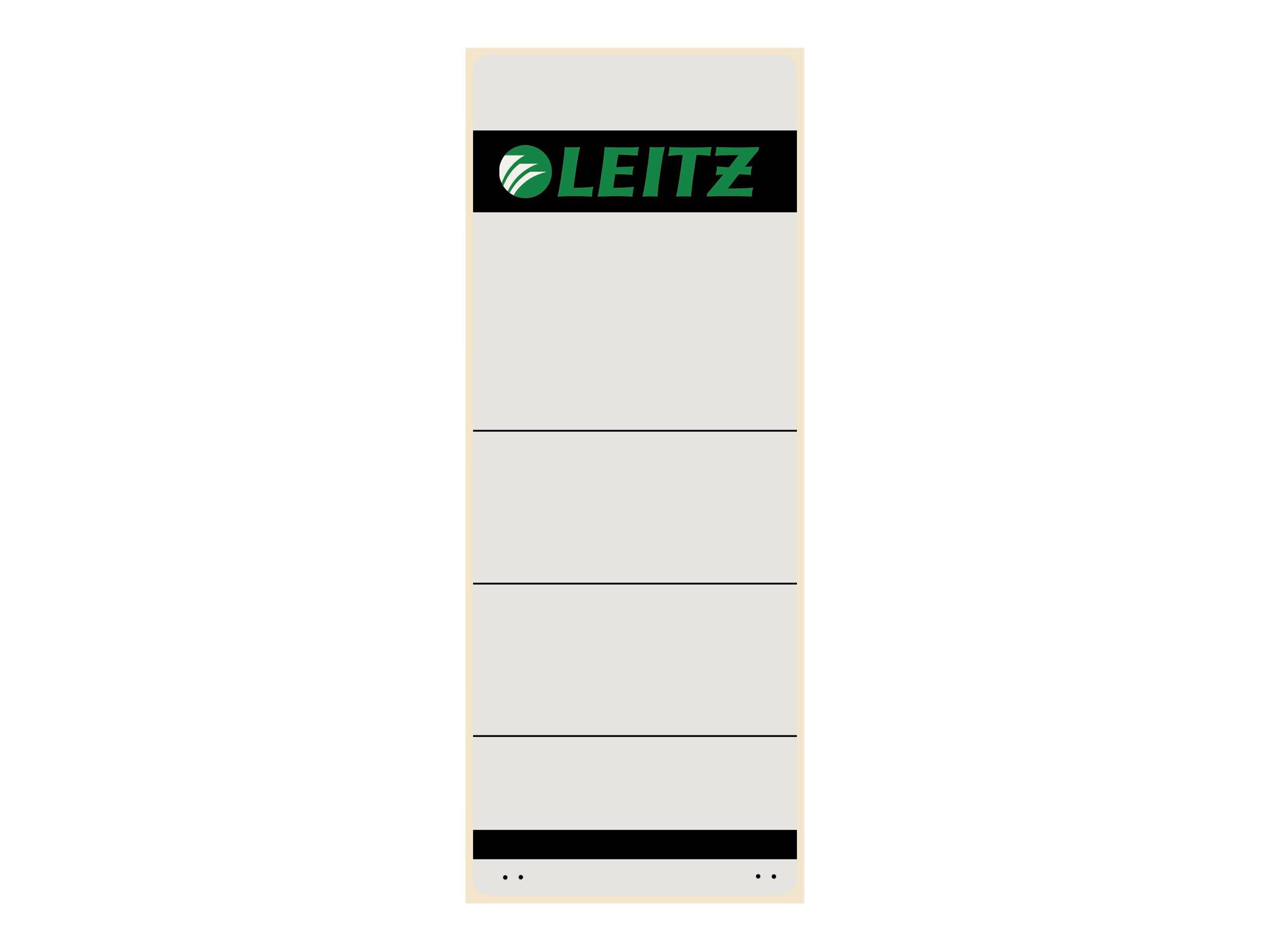 ESSELTE LEITZ - Leitz - Rückenetikett für Aktenordner - Grau (Packung mit 10)