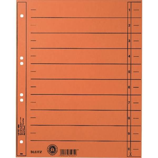 Trennblatt A4 230g Karton orange