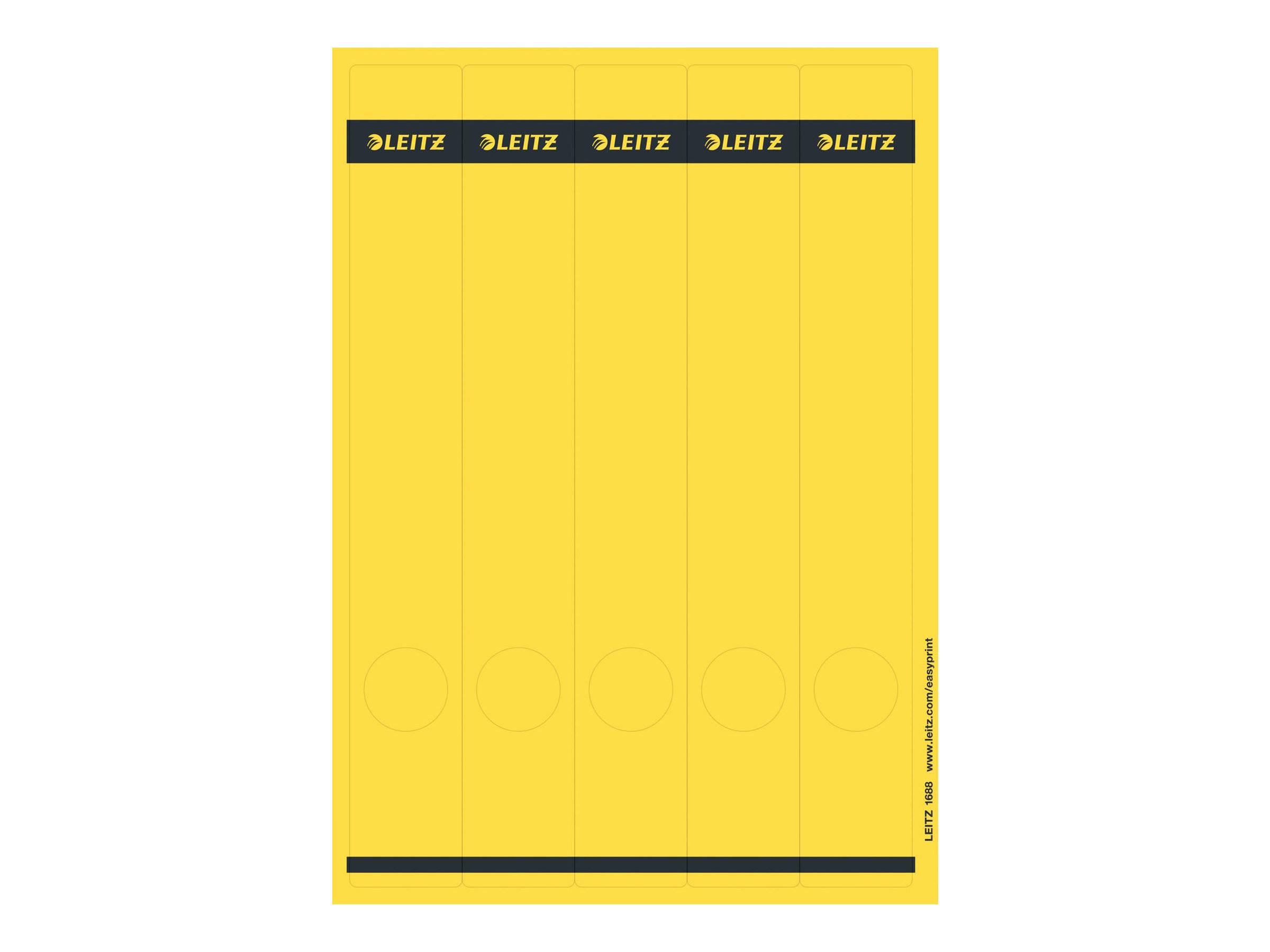 ESSELTE LEITZ - Leitz - Ordneretiketten - Gelb (Packung mit 25)