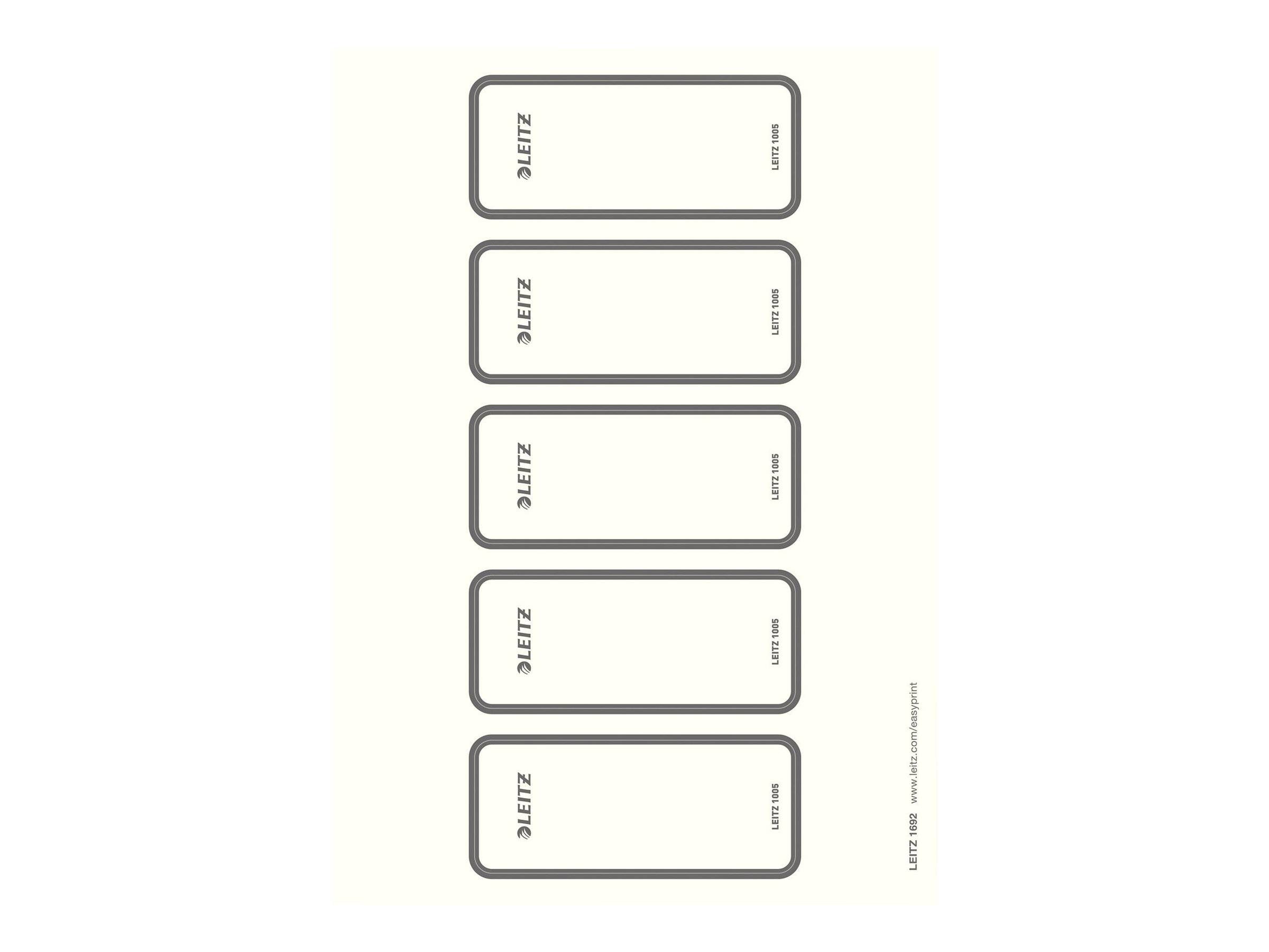 ESSELTE LEITZ - Leitz - Ordneretiketten - Grau (Packung mit 50)