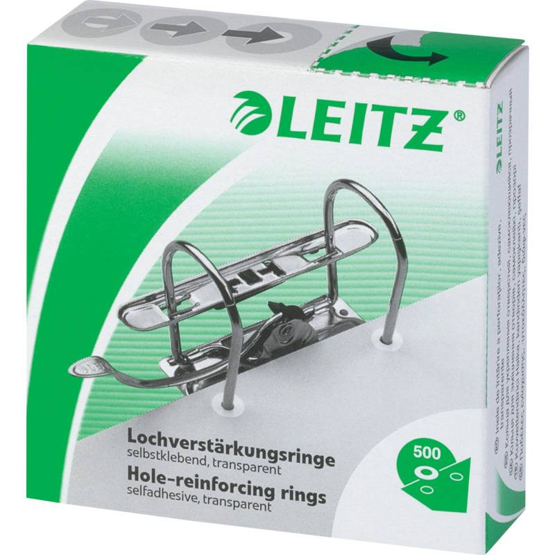 LEITZ Lochverstärkungsringe, transparent