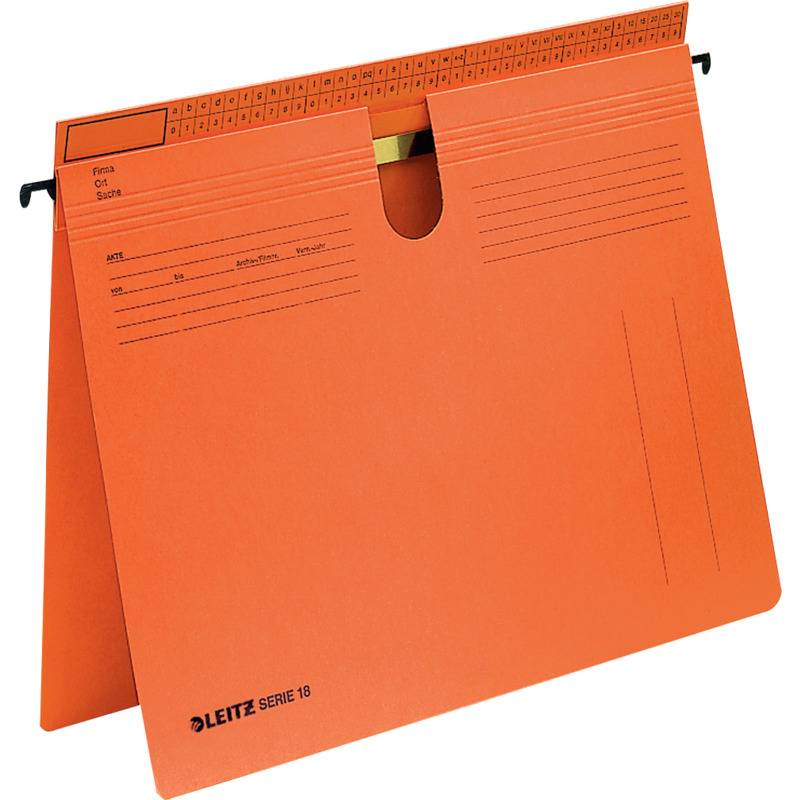 LEITZ SERIE 18 Hängehefter, Manilakarton 250 g/qm, orange