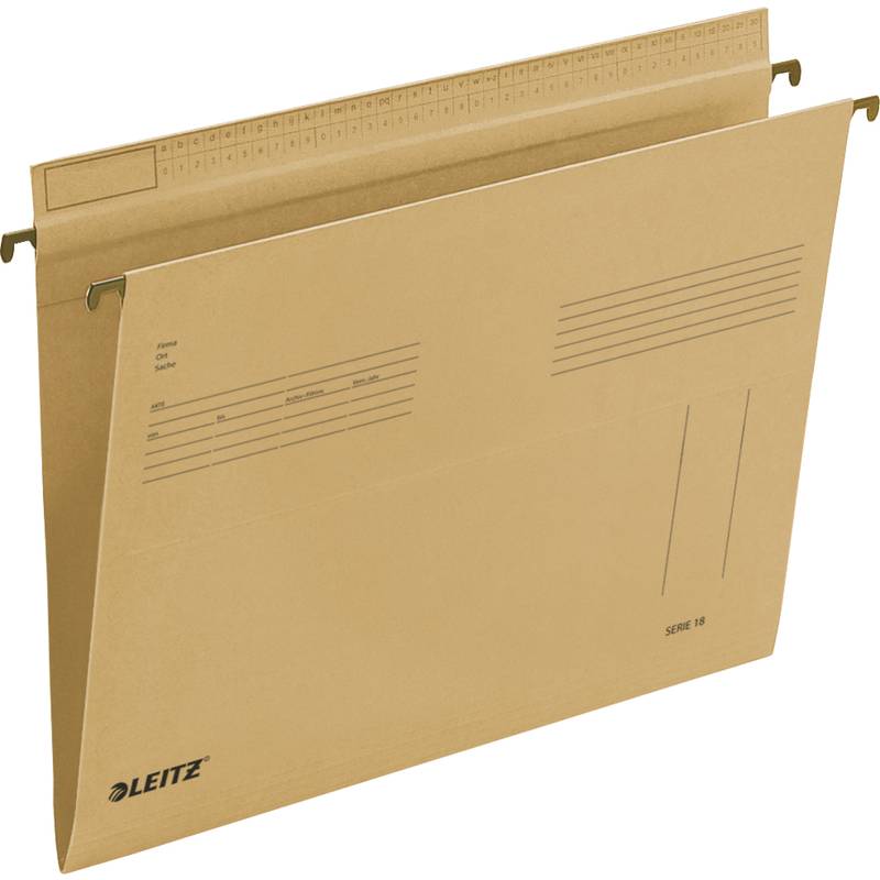 LEITZ SERIE 18 Hängemappe, A4, seitlich offen, natron