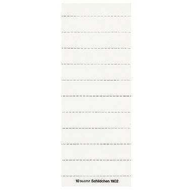 Leitz Beschriftungsschild 19020001 blanko 3zeilig weiß 100 St./Pack.