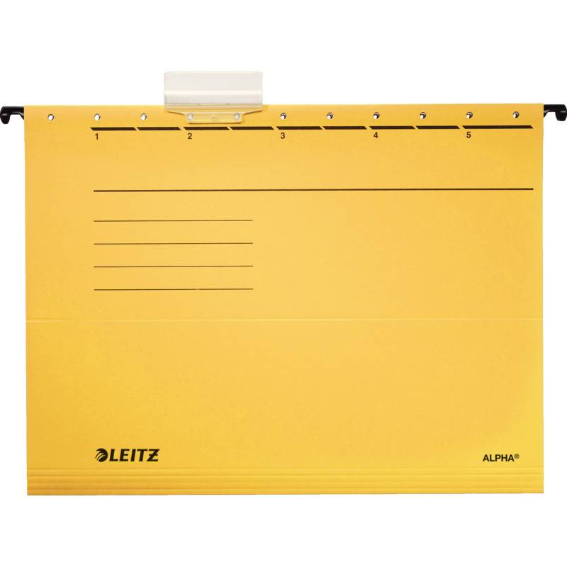 LEITZ ALPHA Hängemappe, A4, seitlich offen, gelb