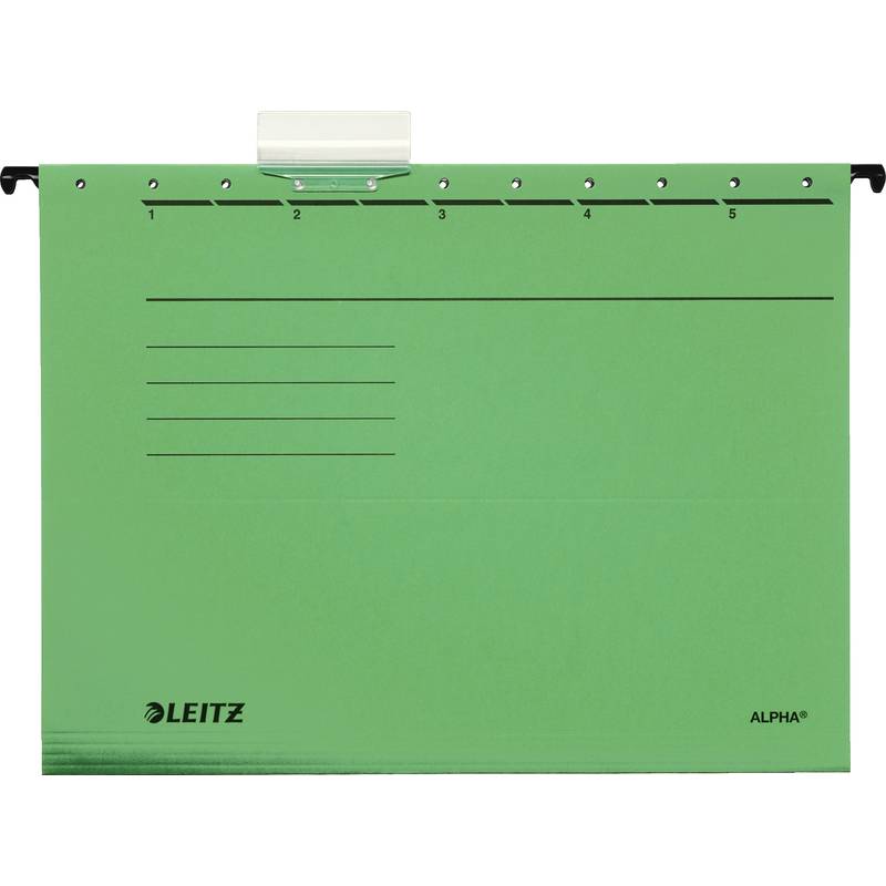 LEITZ ALPHA Hängemappe, A4, seitlich offen, grün