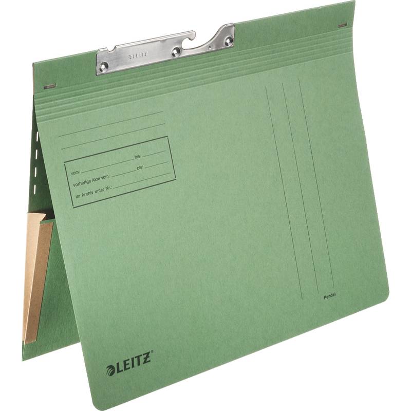 LEITZ Pendelhefter, mit Dehntasche, A4, grün