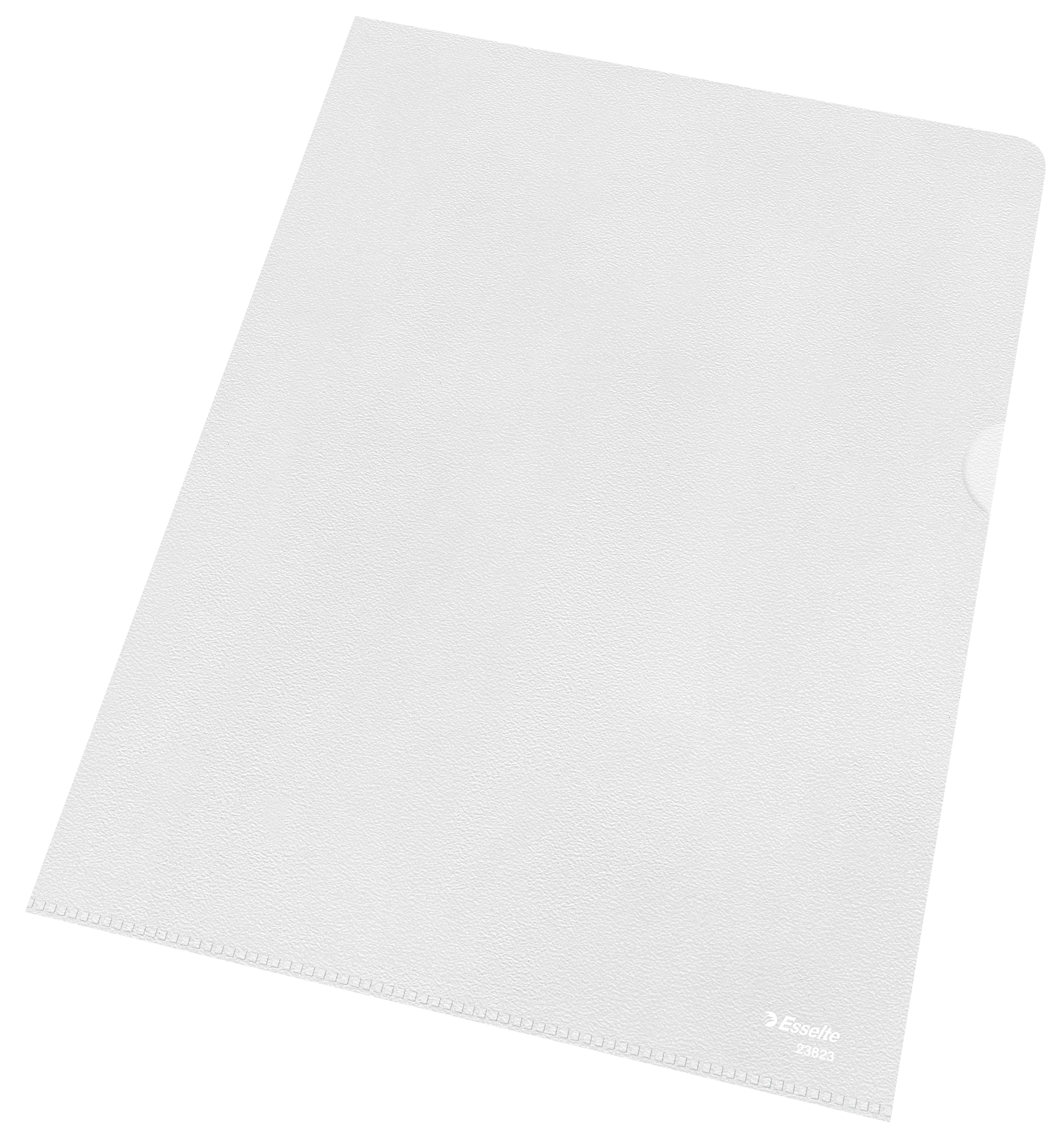 Esselte Leitz Standard Plus - L-förmiger Ordner - für A4 - durchsichtig (Packung mit 100)