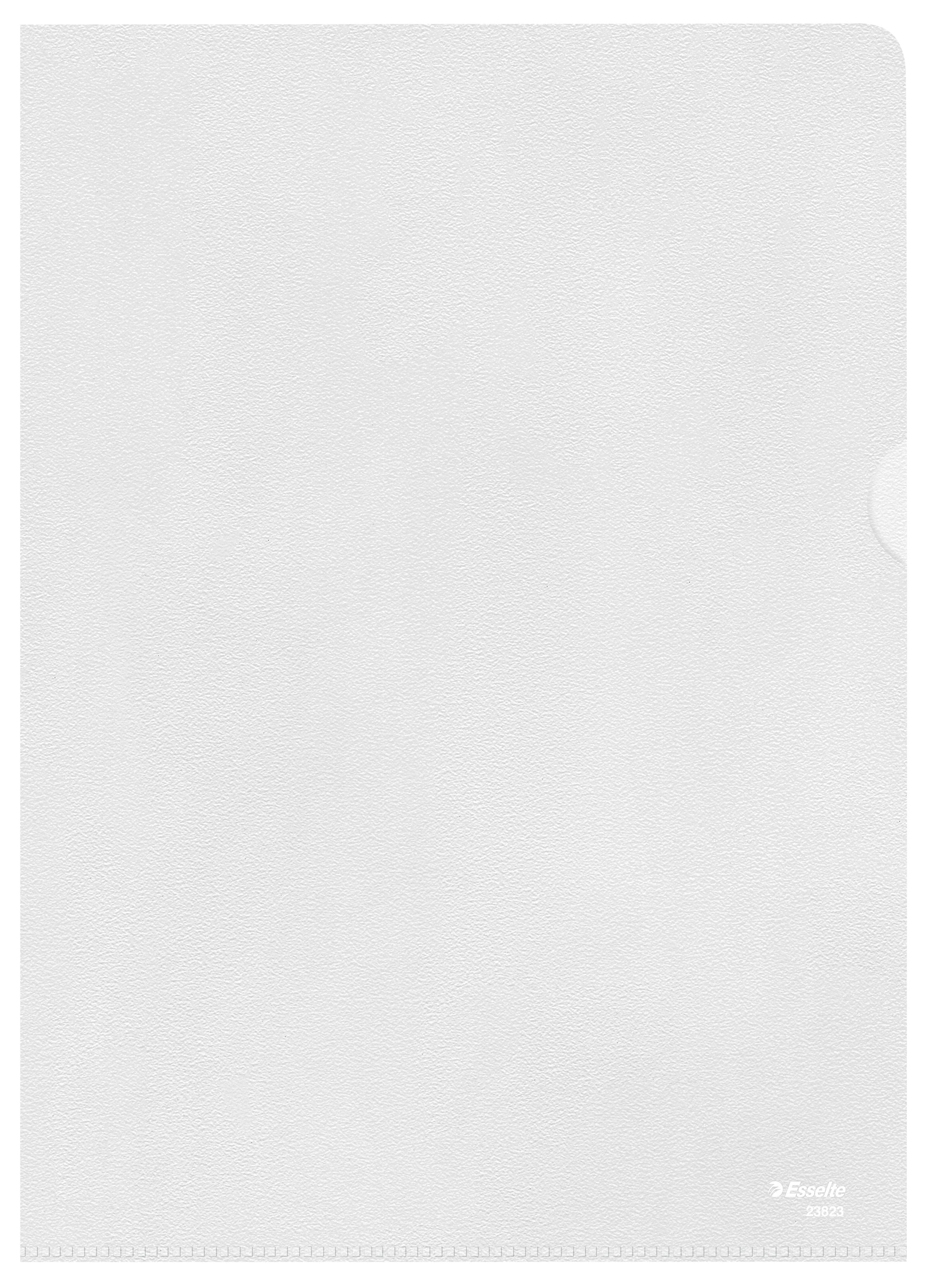 Esselte Leitz Standard Plus - L-förmiger Ordner - für A4 - durchsichtig (Packung mit 100)