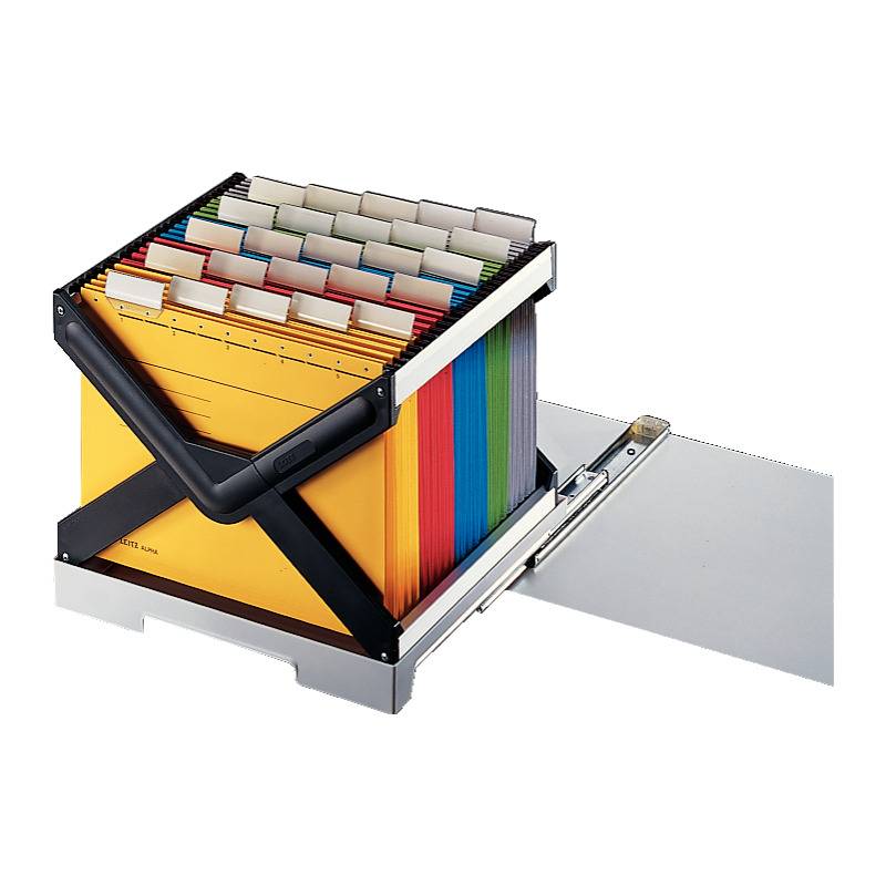 LEITZ Ausziehboden für Hängeregistratur-Korb 1909, grau