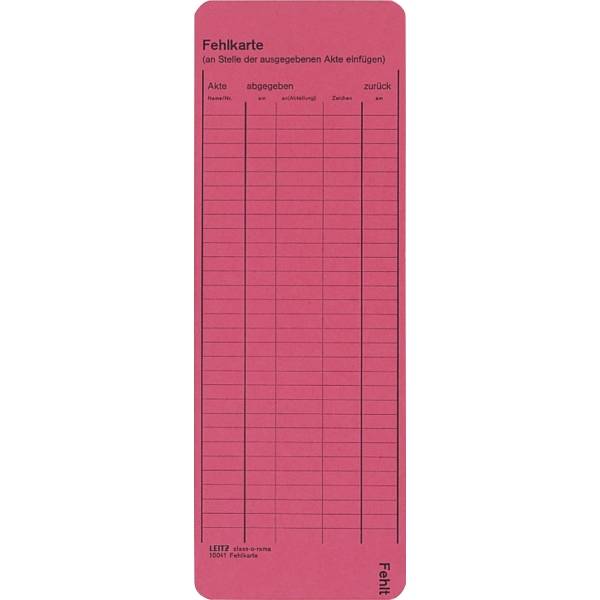 Leitz Leitkarte 24500025 rot