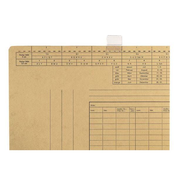 Vollsichtreiter für Einstellmappen