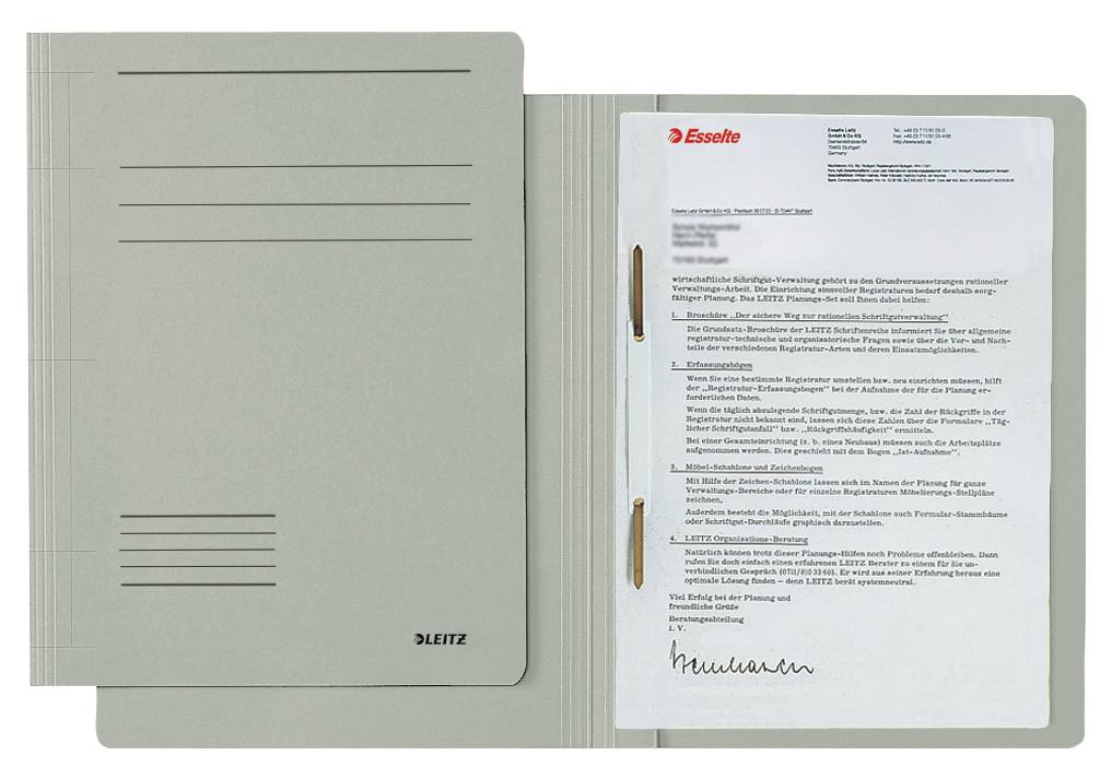 Schnellhefter Fresh - Grau