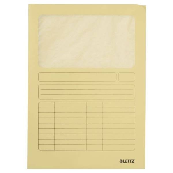 Sichtmappe DIN A4 oben/rechts offen gelb