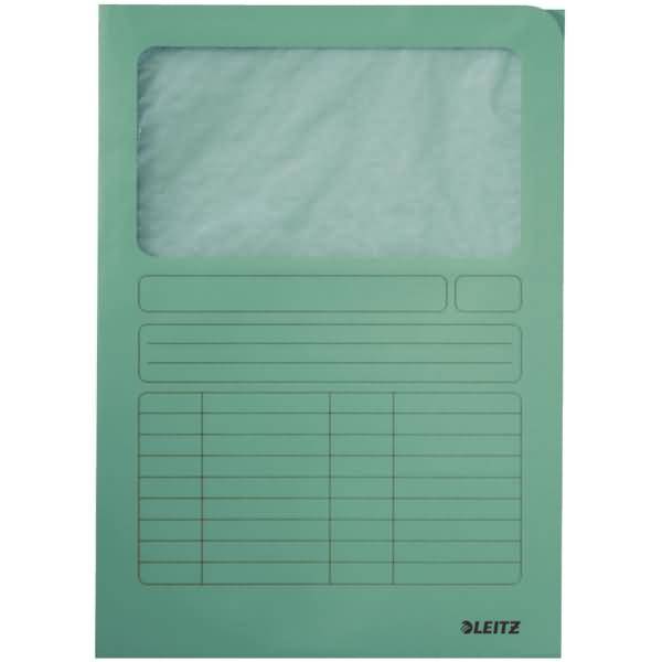 Sichtmappe DIN A4 oben/rechts offen hellgrün
