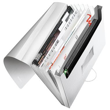 Leitz Fächermappe Style 39570004 DIN A4 6Fächer PP arktik weiß