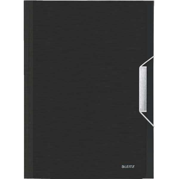Projektmappe Style A4 PP 6 Fächer satin schwarz