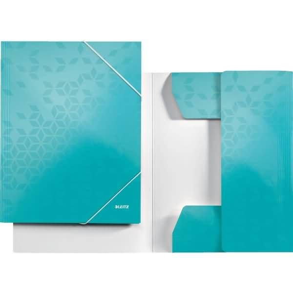 Eckspanner Wow A4 PP kaschierter Karton 300g/qm eisblau