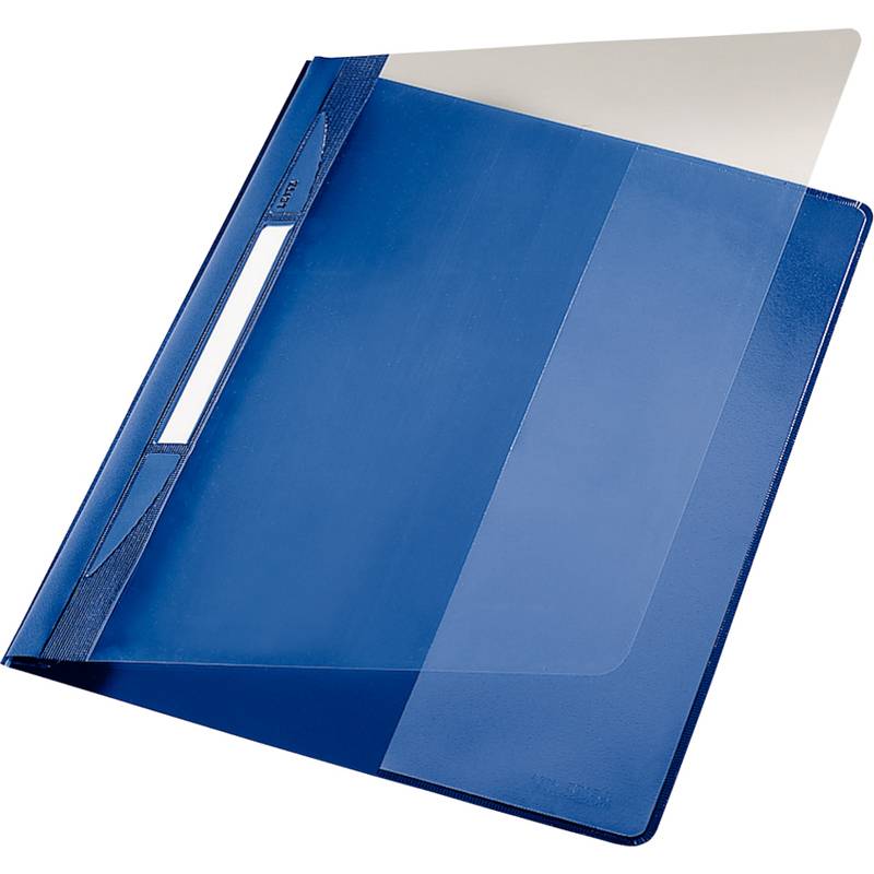 LEITZ Schnellhefter Exquisit, DIN A4 Überbreite, PVC, blau