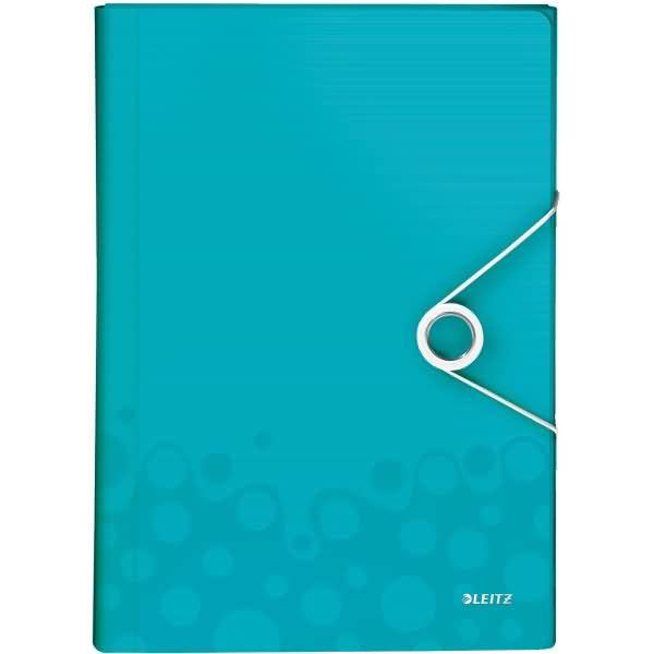 Projektmappe Wow A4 PP 6 Fächer eisblau