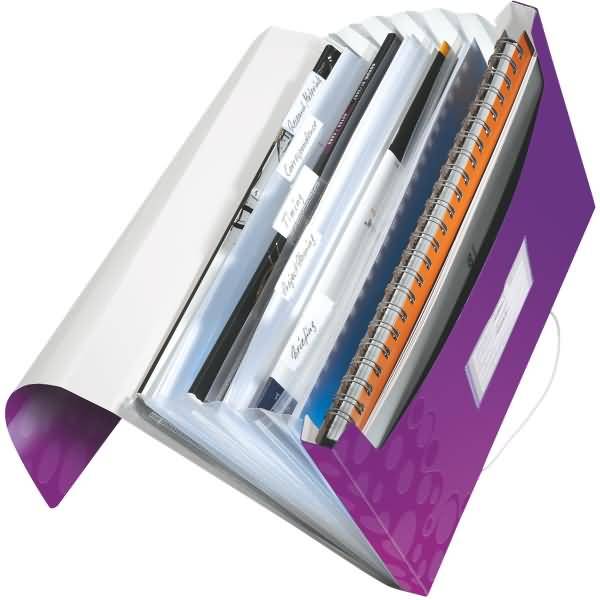 Projektmappe Wow A4 PP 6 Fächer violett