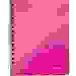 Notizbuch Wow A5 80 Blatt 80g/qm kariert pink