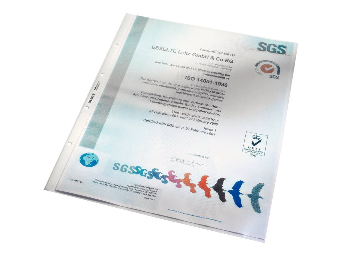 Esselte Leitz Schutzhülle - für A3 (Packung mit 50)