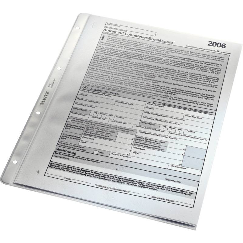 LEITZ Prospekthülle extrastark, A4, PP, genarbt, 0,13 mm