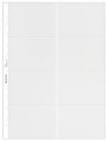 ESSELTE LEITZ - Leitz - Visitenkartenseite - 8 Fächer - Kapazität: 16 Karten - kristallklar (Packung mit 10)