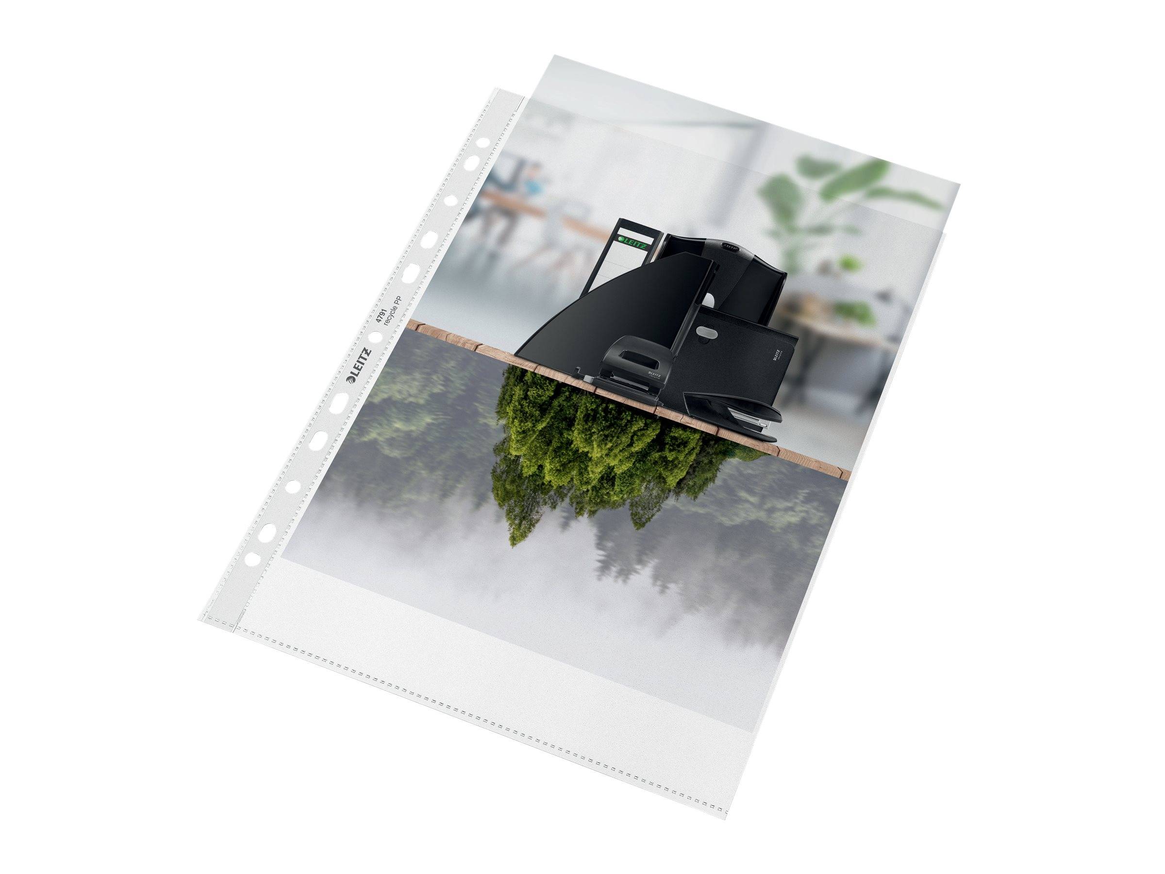 ESSELTE LEITZ - Leitz Recycle - L-förmiger Ordner - für A4 - Kapazität: 25 Blätter - klar (Packung mit 25)