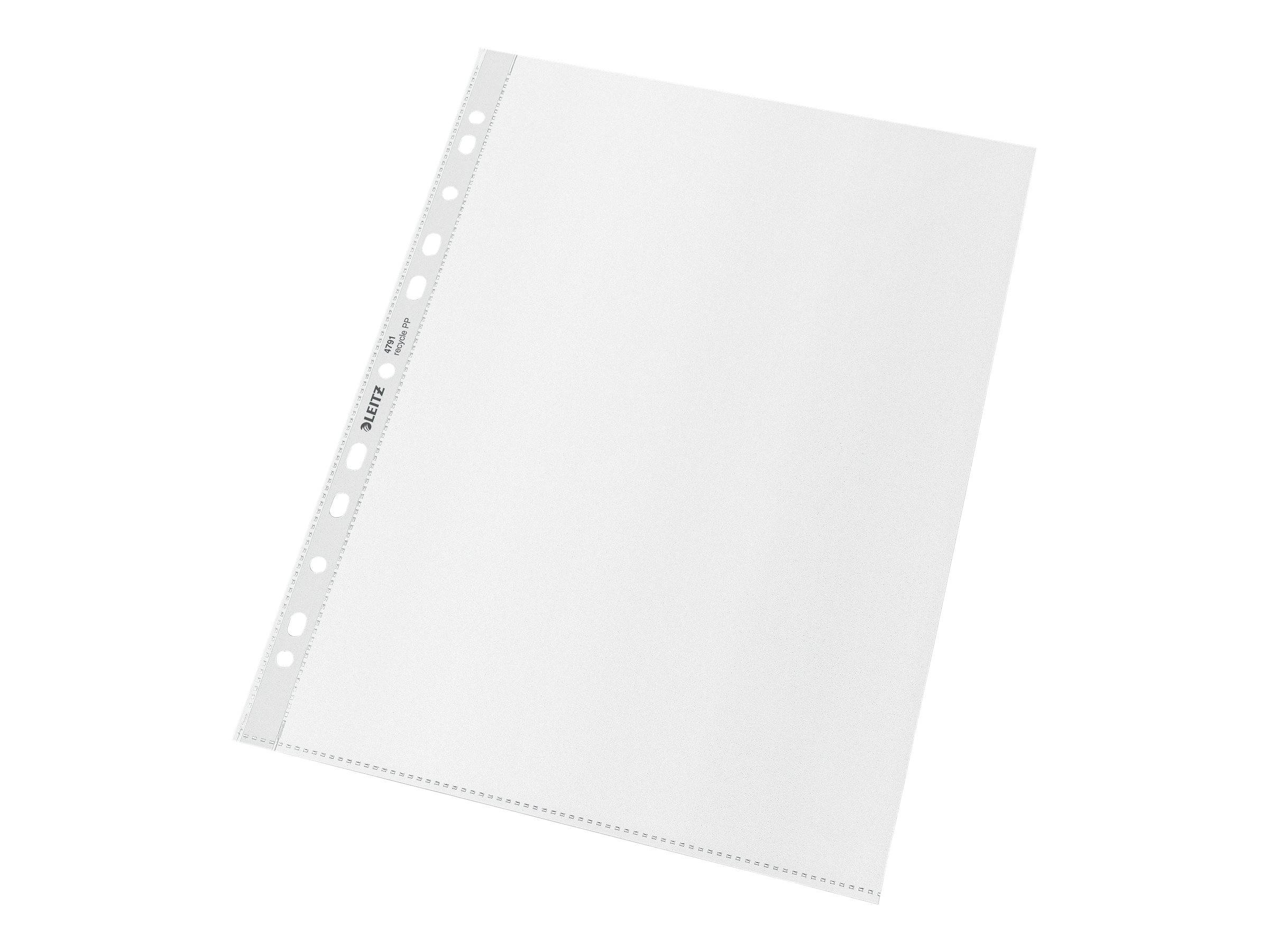 ESSELTE LEITZ - Leitz Recycle - L-förmiger Ordner - für A4 - Kapazität: 25 Blätter - klar (Packung mit 25)