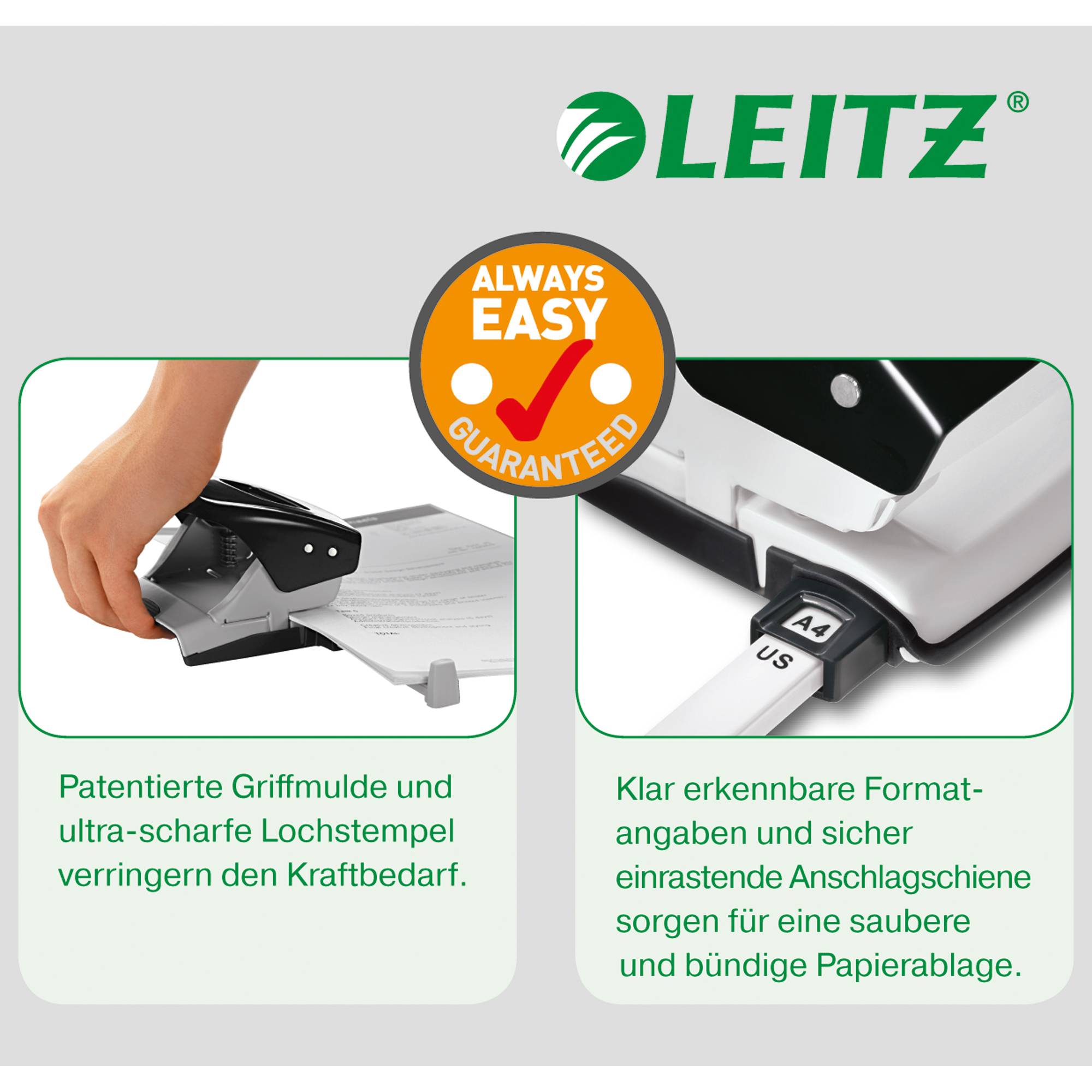 Leitz Locher Mini NeXXt WOW 50601016 max.10Bl. gelb