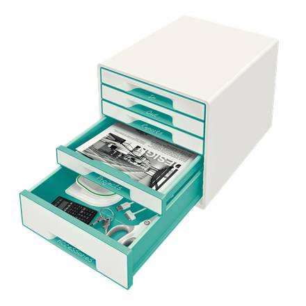 Esselte Leitz WOW CUBE - Schubladenschrank - 5 Schubfächer