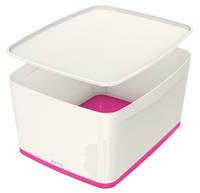 ESSELTE LEITZ - Esselte 5216-10-23, Aufbewahrungsbox, Pink, Weiß, Rechteckig, Acrylnitril-Butadien-Styrol (ABS), Monochr