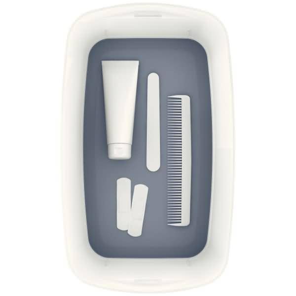 Aufbewahrungsbox MyBox Klein A5 mit Deckel ABS weiß/grau