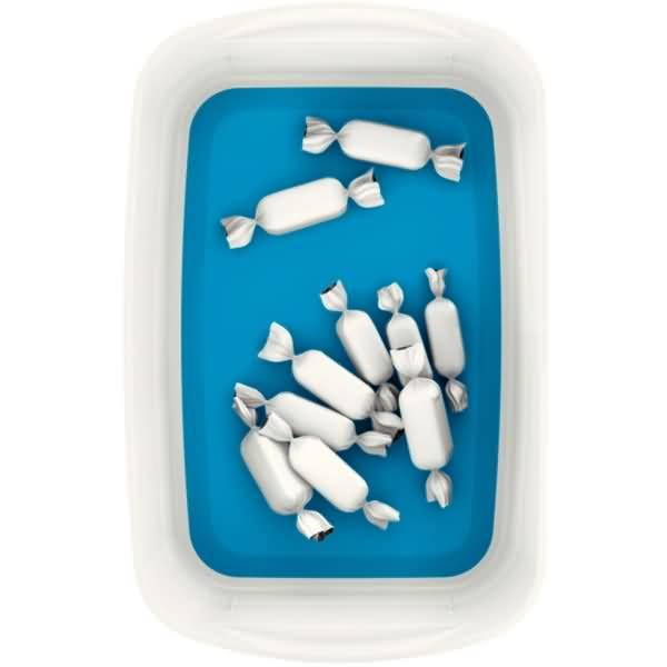 Aufbewahrungsschale MyBox A5 ABS weiß/blau