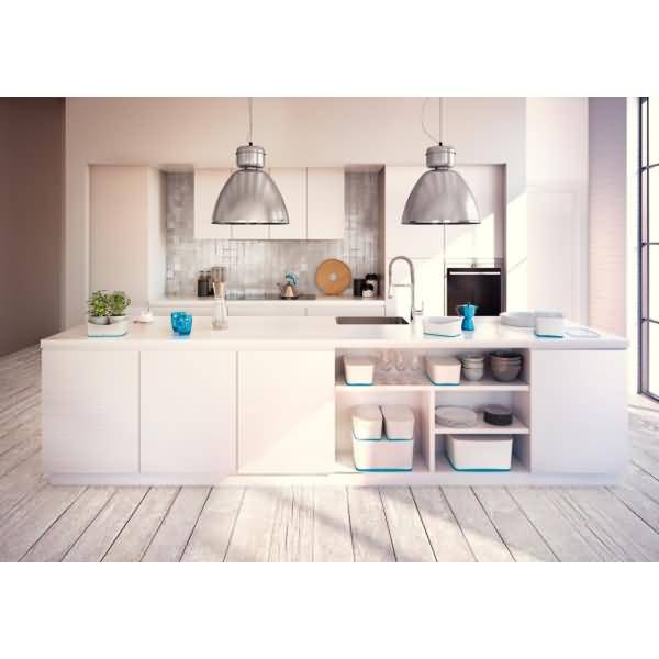 Aufbewahrungsschale MyBox A5 ABS weiß/blau