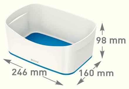 Esselte Leitz MyBox - Aufbewahrungsbox - für A5 - blau-metallic