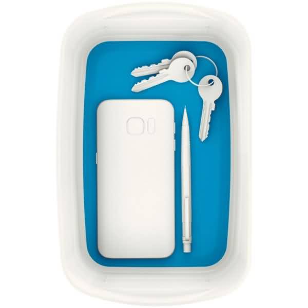 Aufbewahrungsschale MyBox A5 ABS weiß/blau