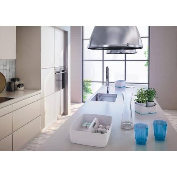 Aufbewahrungsschale myBox A5 weiß/blau