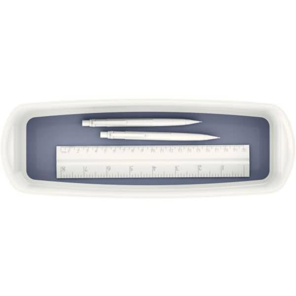 Aufbewahrungsschale MyBox länglich ABS weiß/grau