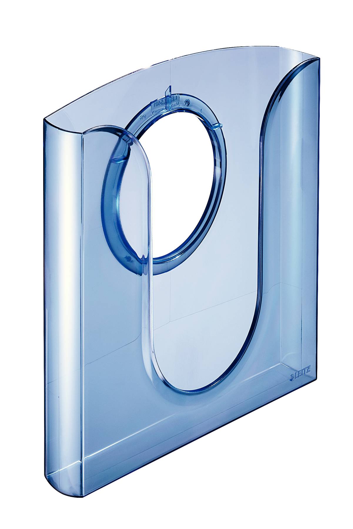 Prospektfach - Transparent Blau